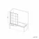 Dover 1600x750 Keyhole Shower Bath & 6mm Easy Clean Matt Black Grid Bath Screen