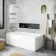 Dover 1700x750 Keyhole Shower Bath & 6mm Easy Clean Screen with Rail