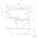 L Shaped 1500 Shower Bath with Front Panel & 6mm Easy Clean Brushed Brass Bath Screen - Right Handed