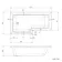 L Shaped 1600 Shower Bath with Front Panel & 6mm Easy Clean Brushed Brass Bath Screen - Left Handed