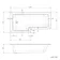 L Shaped 1700 Shower Bath with Front Panel & 6mm Easy Clean Brushed Brass Bath Screen - Left Handed