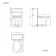 Bermuda Traditional Dove Grey Slimline Back To Wall Unit and Hudson Toilet with Wooden Seat