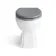 Traditional Dove Grey Back To Wall Unit and Hudson Toilet with Wooden Seat