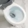 Hudson Traditional Low-Level Toilet With Dove Grey Seat & Pedestal Basin - Double Tap Hole