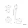 Hudson Traditional High-Level Toilet With Dove Grey Seat & Pedestal Basin - Double Tap Hole