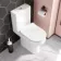 Denver Rimless Comfort Height Close Coupled Toilet With Soft Close Slim Seat