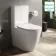 Utah Rimless Close Coupled Toilet With Premium Soft Close Slim Seat