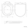 Denver Rimless Fully Back to Wall Close Coupled Corner Toilet With Soft Close Seat