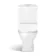 Atlanta Rimless Close Coupled Corner Toilet With Soft Close Slim Seat