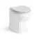 Hudson Traditional Back To Wall Toilet With Cotton White Wooden Seat