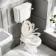 Hudson Traditional Low-Level Toilet With Chalk White Seat & Pedestal Basin - Double Tap Hole