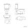 Hudson Traditional Close Coupled Toilet With Chalk White Seat & Pedestal Basin - Single Tap Hole