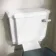 Hudson Traditional Close Coupled Toilet With Inky Blue Seat & Pedestal Basin - Single Tap Hole