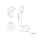 Hudson Traditional High-Level Toilet With Midnight Green Seat & Pedestal Basin - Double Tap Hole