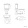 Hudson Traditional Close Coupled Toilet With Cotton White Seat & Pedestal Basin - Single Tap Hole