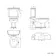 Hudson Traditional Close Coupled Toilet With Cashmere Pink Seat & Pedestal Basin - Single Tap Hole