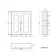 Chalk White Wall Hung Mirror Cabinet 700x600mm - Brushed Brass Accents