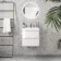 Corsica Gloss White Wall Hung Slimline Basin Drawer Vanity 500mm