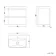 Corsica Gloss White Wall Hung Slimline Basin Drawer Vanity 500mm