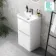 Corsica Gloss White Slimline Basin Drawer Vanity 500mm