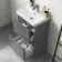 Corsica Storm Grey Slimline Basin Drawer Vanity 500mm
