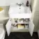 Monaco Chalk White Basin Vanity 600mm