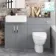 Harper Stone Grey Combination Vanity Basin and Seattle Toilet 1200mm