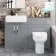 Harper Stone Grey Combination Vanity Basin and Denver Toilet 1200mm