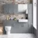 Harper Stone Grey Combination Vanity Basin and Seattle Toilet 1500mm