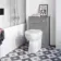 Quartz Stone Grey Back To Wall Unit and Austin Toilet