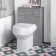 Quartz Stone Grey Back To Wall Unit and Denver Toilet