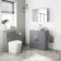 Avon Stone Grey Vanity with Oval Counter Top Basin 800mm
