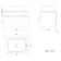 Trent Gloss White Wall Hung Drawer Vanity with Marble Top & Curved Counter Top Basin 600mm