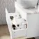 Trent Gloss White Wall Hung Drawer Vanity with Marble Top & Curved Counter Top Basin 800mm