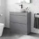 Trent Stone Grey Vanity Drawer with Curved Counter Top Basin 800mm