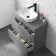 Trent Stone Grey Vanity Drawer with Curved Counter Top Basin 800mm