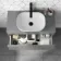 Trent Stone Grey Wall Hung Drawer Vanity with Curved Counter Top Basin 800mm