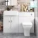 Harper Gloss White Combination Vanity Basin with Marble Top & Atlanta Toilet 1200mm