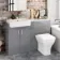 Harper Stone Grey Combination Vanity Basin with Marble Top & Atlanta Toilet 1200mm
