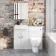 Harper Gloss White Combination Vanity Basin & Seattle Toilet 1000mm