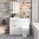 Harper Gloss White Combination Vanity Basin & Atlanta Toilet 1000mm