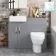 Harper Stone Grey Combination Vanity Basin & Seattle Toilet 1000mm