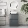 Corsica Storm Grey Drawer Vanity with Curved Counter Top Basin 600mm