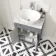 Bermuda Dove Grey Vanity with Marble Top & Oval Counter Top Basin 600mm