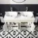 Bermuda Chalk White with Marble Top & Curved Counter Top Basin 1200mm
