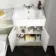 Monaco Chalk White Combination Vanity Basin with Marble Top & Atlanta Toilet 1200mm