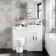 Avon Gloss White Combination Vanity Basin and Seattle Toilet 1000mm