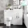 Avon Gloss White Combination Vanity Basin and Denver Toilet 1000mm