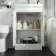 Avon Gloss White Combination Vanity Basin and Denver Toilet 1000mm