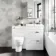 Avon Gloss White Combination Basin Drawer and Seattle Toilet 1100mm